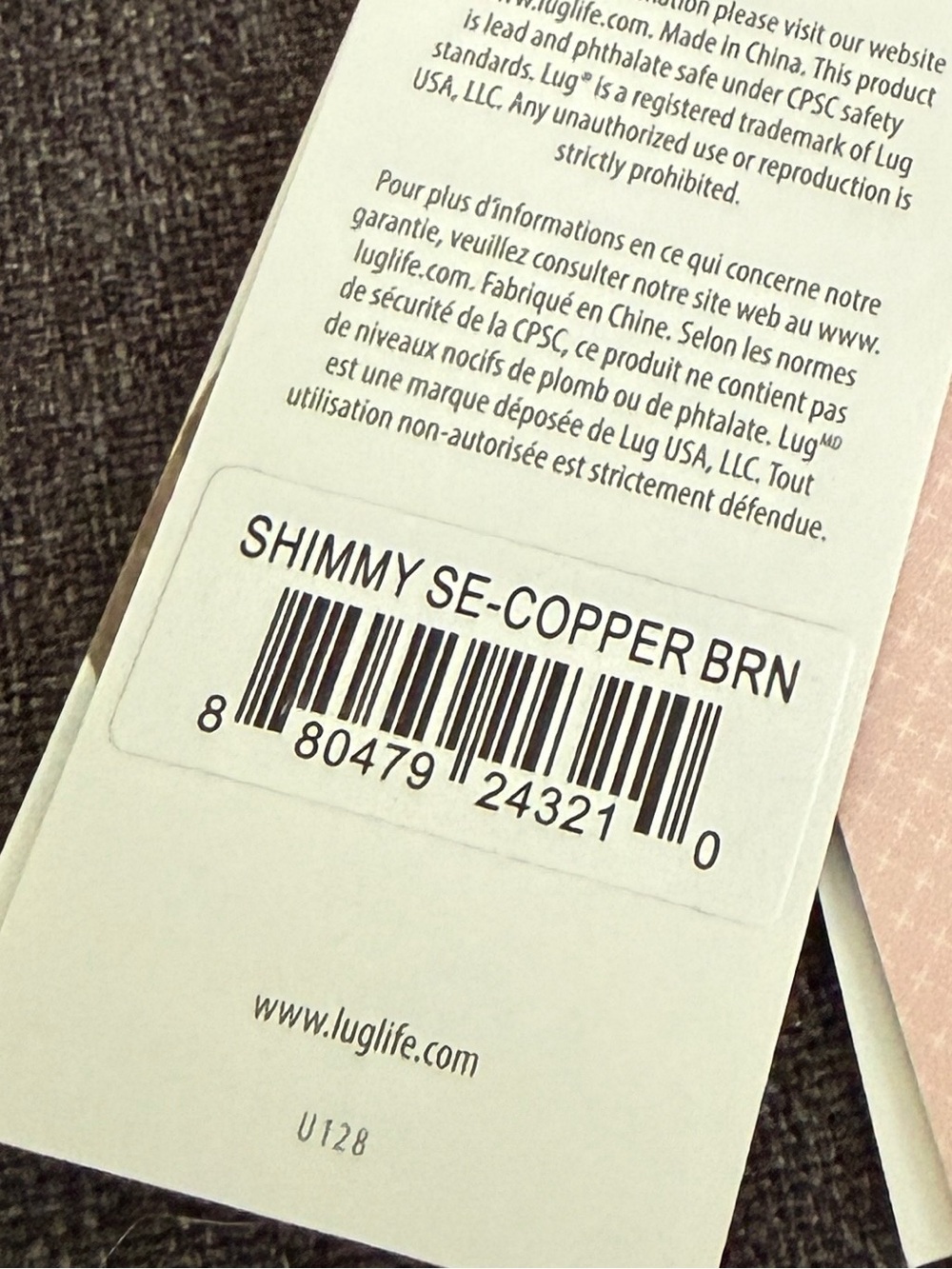 NWT Lug Shimmy SE Crossbody Purse in Copper Brown - Picture 3 of 11